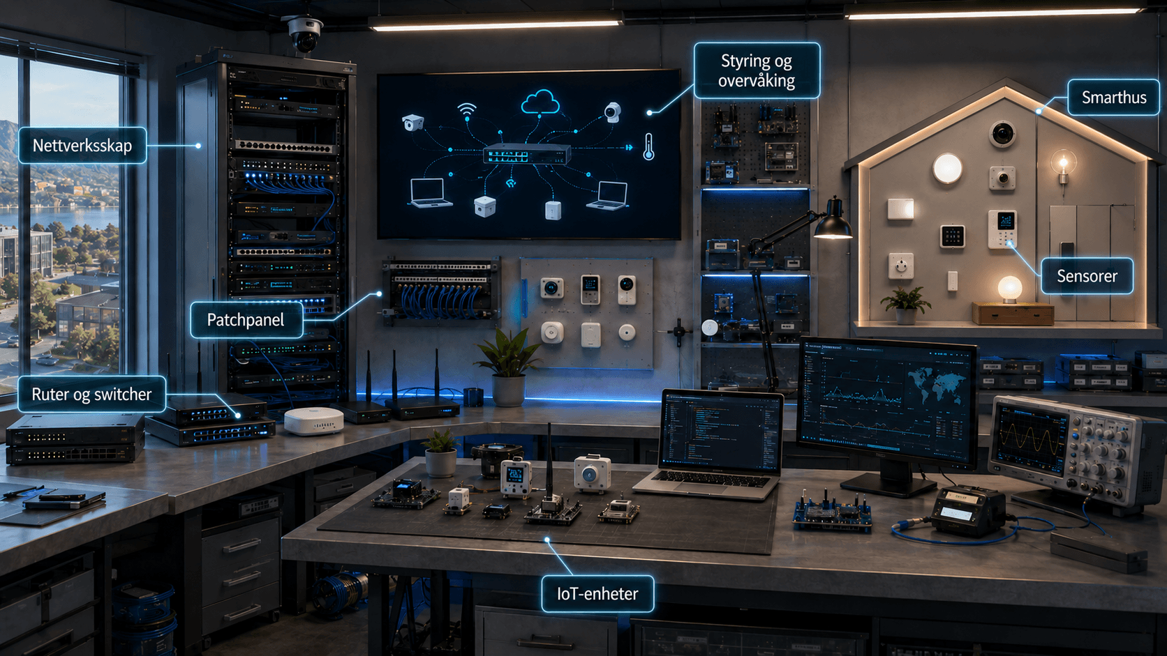 Nettverk og IoT: Data, adresser og signaler